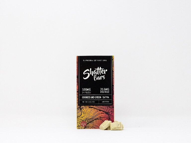 Euphoria - 500 MG THC Sativa Shatter Bars Euphoria - 500 MG THC Sativa Shatter Bars