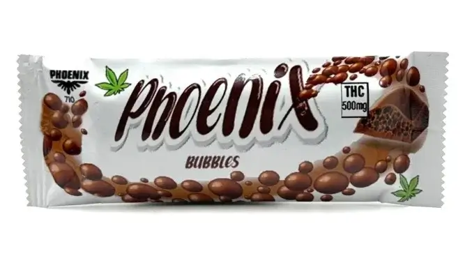 Bubbles Bar 500mg THC Chocolate - Phoenix 710