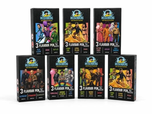 Heisenberg Extractions 6G Triple Flavours Vape Pen (THC distillate)