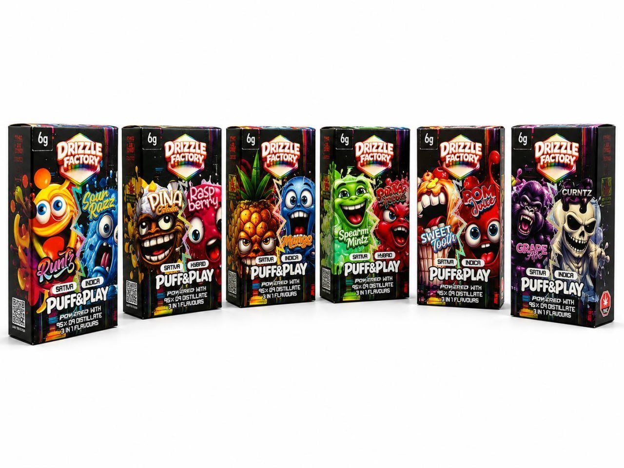 Drizzle Factory 6G Puff & Play Vapes dual-flavour Drizzle Factory 6G Puff & Play Vapes dual-flavour