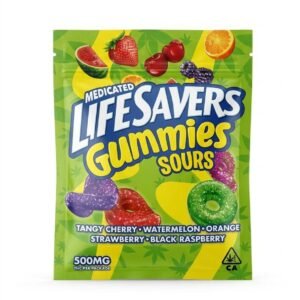 Lifesavers Gummies Sours THC 500mg Medicated