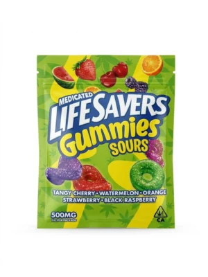 Lifesavers Gummies Sours THC 500mg Medicated
